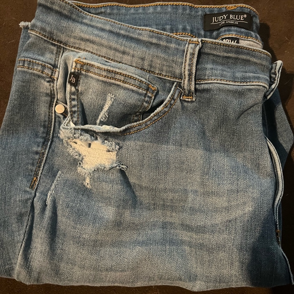 Used in good condition Judy Blue Jeans 18W distressed